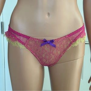 Agent Provocateur Ariel Brief Pink/Yellow Size 3